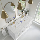 James Martin Breckenridge 60" Double Bathroom Vanity, Bright White