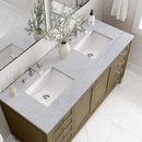 James Martin Chicago 60" Double Bathroom Vanity, Walnut Whisper