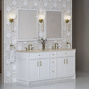 James Martin Bellshire 72" Double Bathroom Vanity, Bright White