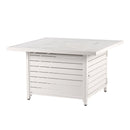 Aluminum 42-in Square Propane Fire Table with Beads, Covers and Lid