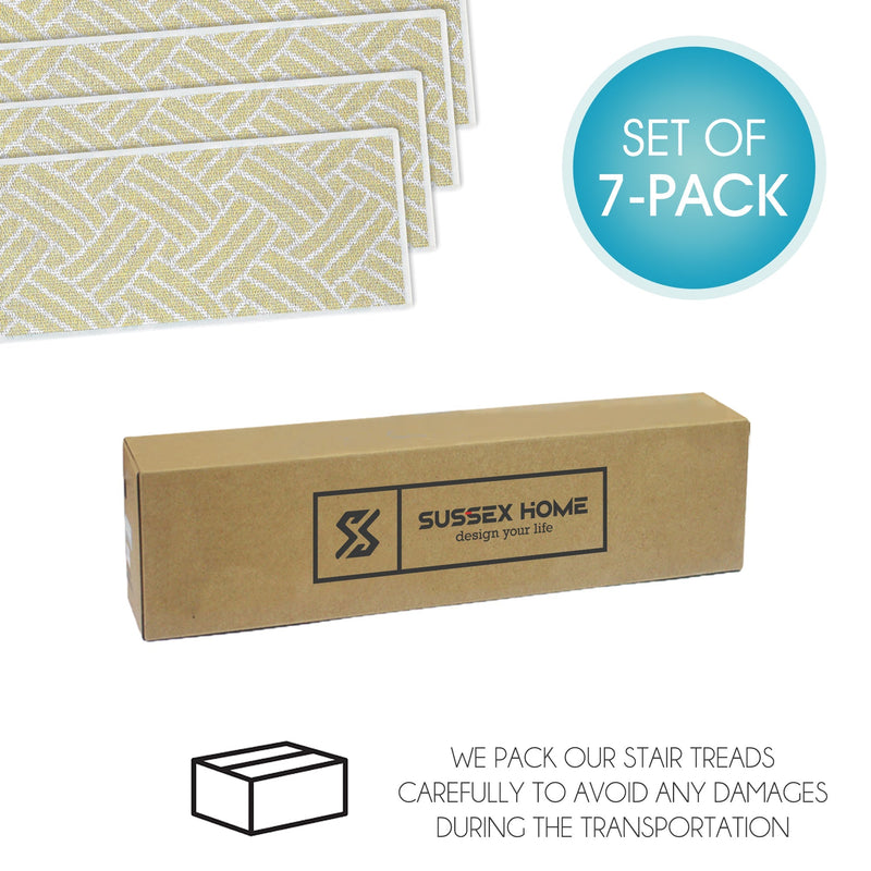 New Age Sisal Design 9" X 28" Stair Treads