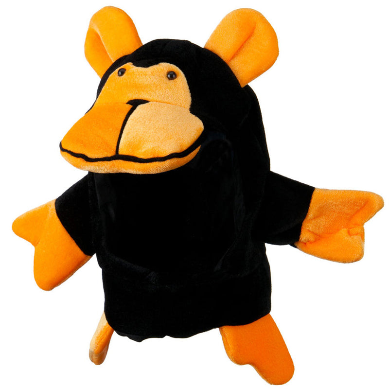Black Orange Velvet Animal Hat