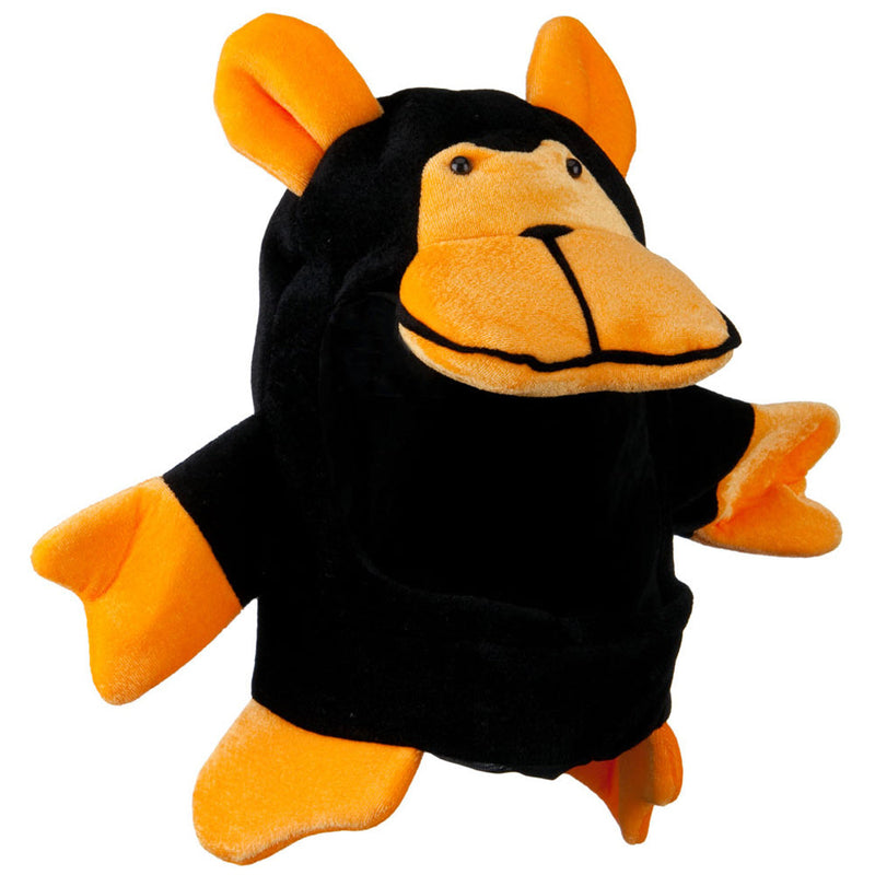 Black Orange Velvet Animal Hat