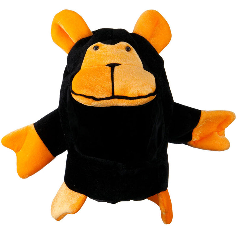 Black Orange Velvet Animal Hat