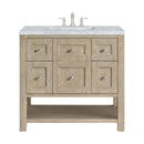 James Martin Breckenridge 36" Single Bathroom Vanity, Whitewashed Oak