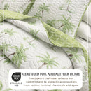 West Palm Trees Coastal Quilt Set - Coronado Collection by Great Bay Home