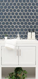 MSI Vague Blue 3" Hexagon Mosaic Tile