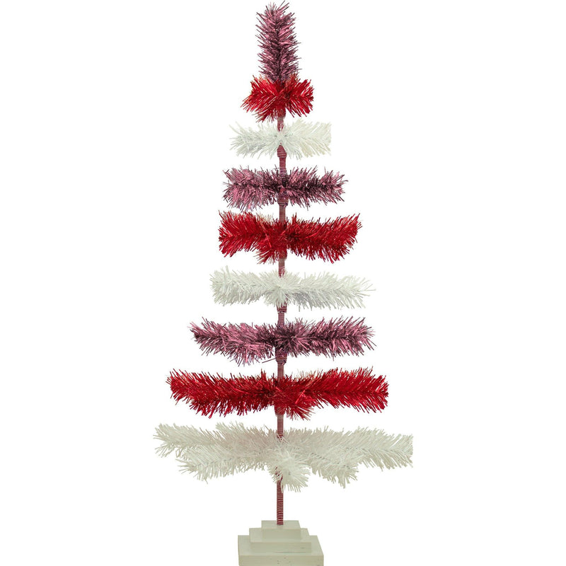 Valentine's Day Layered Tinsel Tree