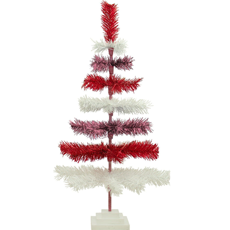 Valentine's Day Layered Tinsel Tree