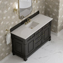 James Martin Brookfield 60" Single Bathroom Vanity, Black Onyx