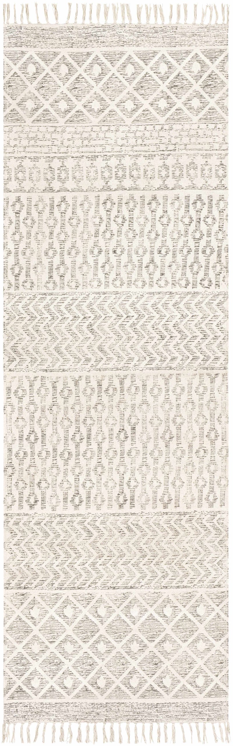 Valyermo Beige Hand Woven Cotton Rug