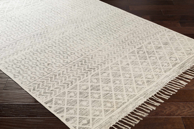 Valyermo Beige Hand Woven Cotton Rug