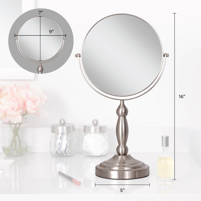 Makeup Mirror with Magnification & Swivel