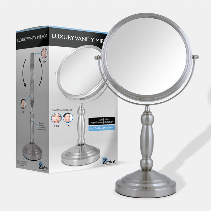 Makeup Mirror with Magnification & Swivel