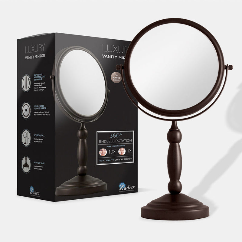 Makeup Mirror with Magnification & Swivel