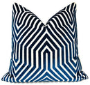 Ready to Ship, 20x20, Vanderbilt Velvet Pillow Cover in Navy Blue, Schumacher Textiles