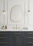 Asymmetrical Mirror - Irregular Brass Wall Mirror