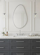 Asymmetrical Silver Wall Mirror