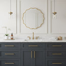 Round Wavy Mirrors - Brass Squiggly Mirror