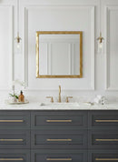 Gold Square Mirror - Unlacquered Brass Mirror