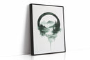 Tranquil Wilderness - Minimalist Forest Art