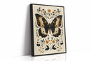 Gilded Monarch - Vintage Butterfly & Floral Art