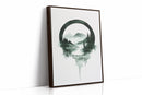Tranquil Wilderness - Minimalist Forest Art