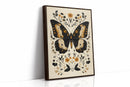 Gilded Monarch - Vintage Butterfly & Floral Art