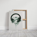 Tranquil Wilderness - Minimalist Forest Art