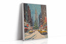 Snowfall On City Streets