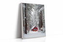 Sanctuary Beneath Snow-Covered Pines
