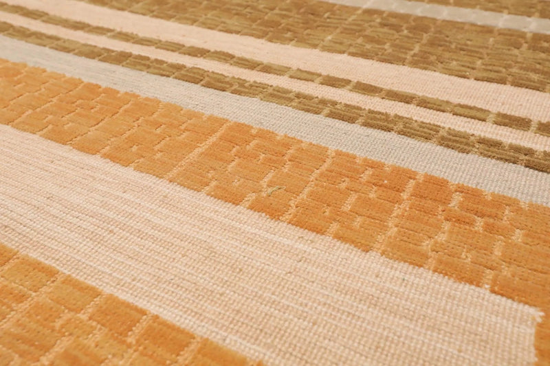 6' x 9' Hand Knotted 100% Wool high Low Pile Modern Area Rug