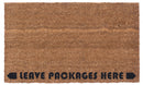 Leave Packages Here Vinyl Coir Doormat