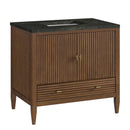 James Martin Myrrin 36" Single Bathroom Vanity, Mid-Century Walnut