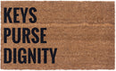 Keys Purse Dignity Vinyl Coir Doormat
