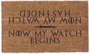 The Watch Vinyl Coir Doormat