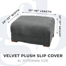 Velvet Stretch Slipcover - Gale Collection by Great Bay Home