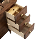 James Martin Amberly 48" Dual Mount Single Bathroom Vanity, Mid-Century Walnut