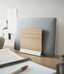 Slim Laptop Stand - Steel + Wood