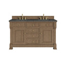 James Martin Brookfield 60" Double Bathroom Vanity, Pecan
