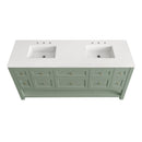James Martin Breckenridge 72" Double Bathroom Vanity, Smokey Celadon