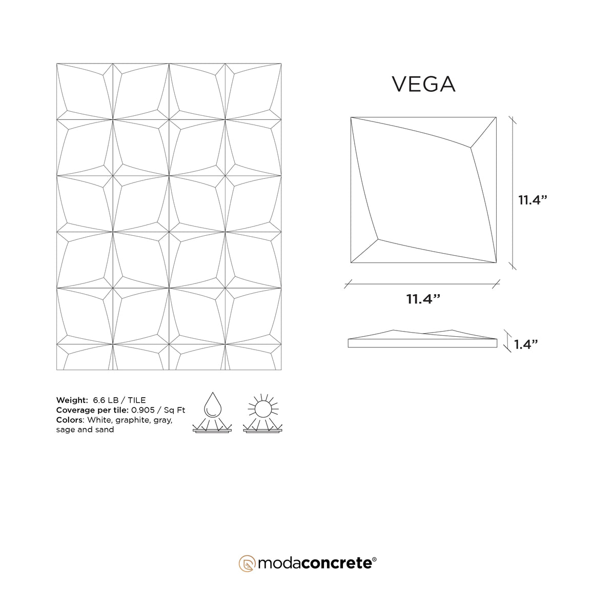 VEGA Concrete Wall Tile, photo 7 of 7