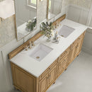 James Martin Lorelai 72" Double Bathroom Vanity, Light Natural Oak