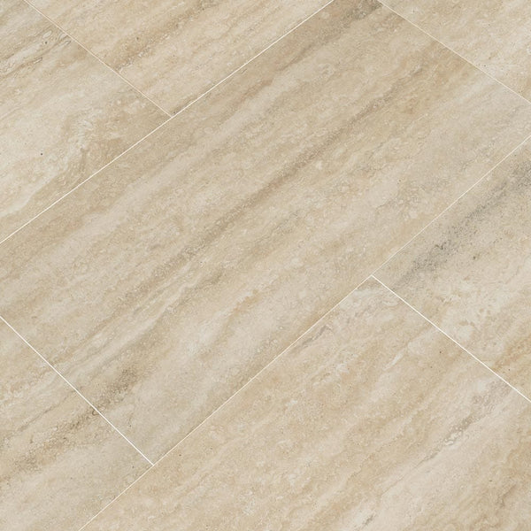 MSI Veneto Sand Porcelain Wall and Floor Tile, angled view