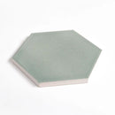 Verdant Crackled Hexagon 5 Ceramic Tiles 5x5