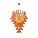 Gorgeous Murano Felci Amber Glass Chandelier