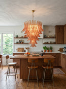 Gorgeous Murano Felci Amber Glass Chandelier