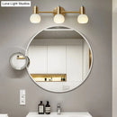 GobekUsa Versatile Swivel Dome Milk Glass Vanity Light - Postmodern Brass Wall Lamp for Bath Décor