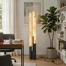 Vertical Alabaster Geometric Floor Lamp