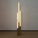 Vertical Alabaster Geometric Floor Lamp